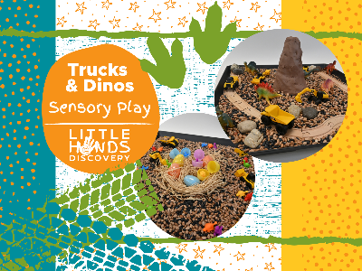 Kidcreate Studio - Rockville. Trucks and Dinos Sensory Play (18 months -6 Years)